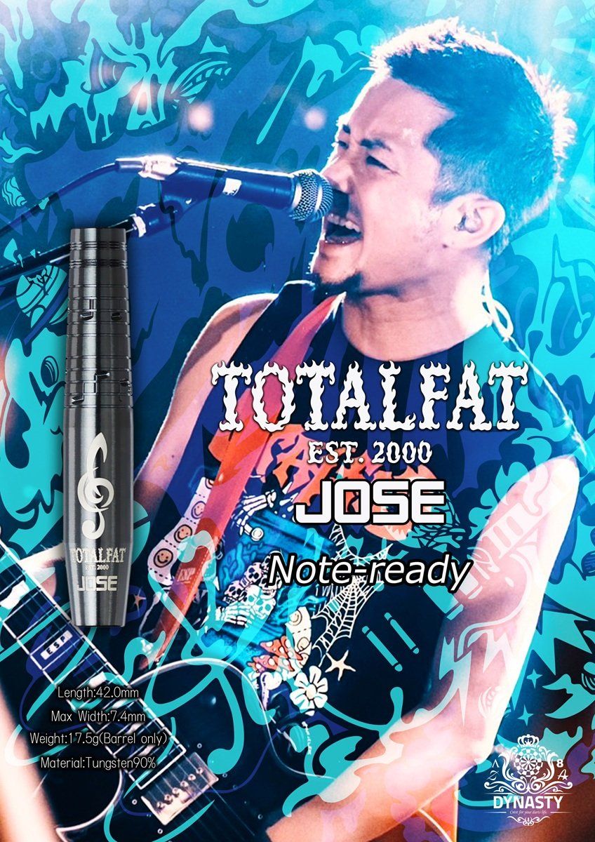 Dynasty collaboration Note-ready TOTALFAT Jose 90% Softdarts 17,5 Gramm Softdarts