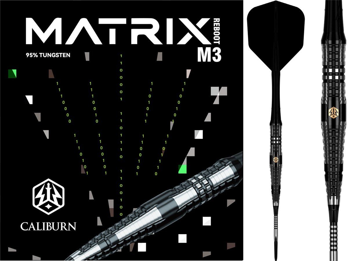 Caliburn Matrix Reboot M3 95% Steeldarts 21/23/25 Gramm Steeldarts