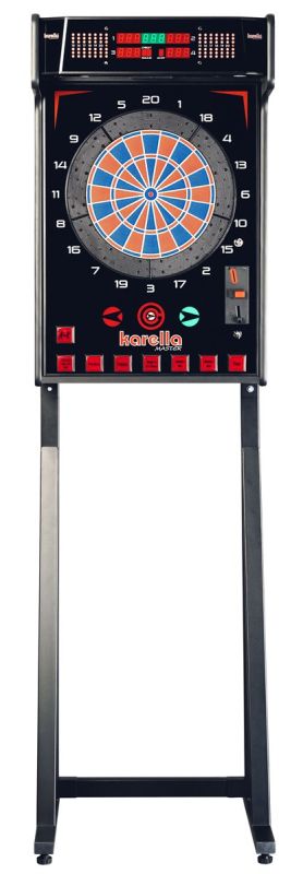 Karella Dartautomat E-MASTER Stand- und Wandgerät E-Dartscheibe E-Dartscheibe