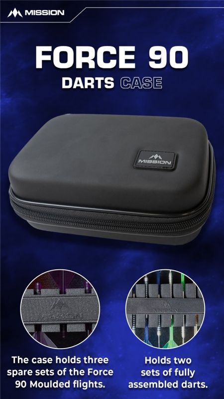 Mission Force 90 Dart Case EVA Moulded Groß Dart Tasche Dart Tasche