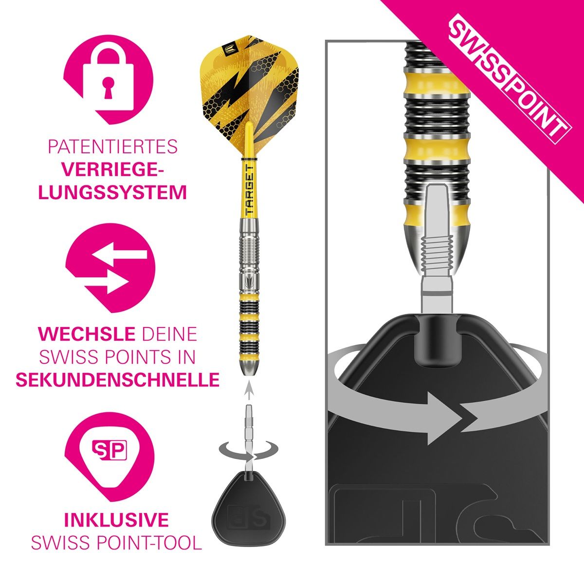 Target Buzz SP 01 90% Steeldarts 22/23/28 Gramm Steeldarts