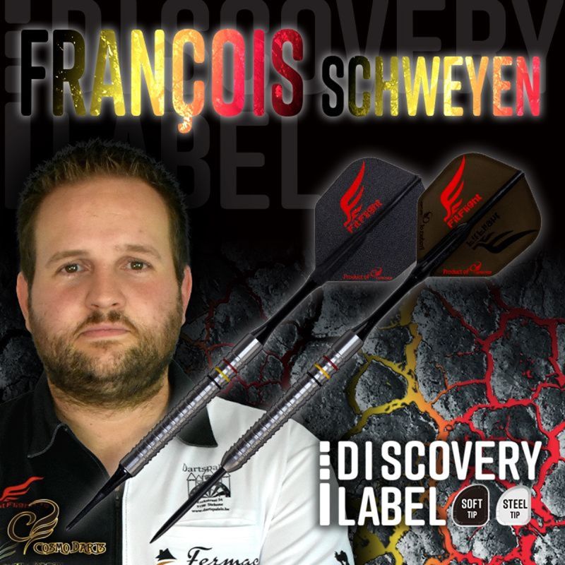 Cosmo Darts Discovery Label Francois Schweyen Steeldarts 22,5 Gramm Steeldarts