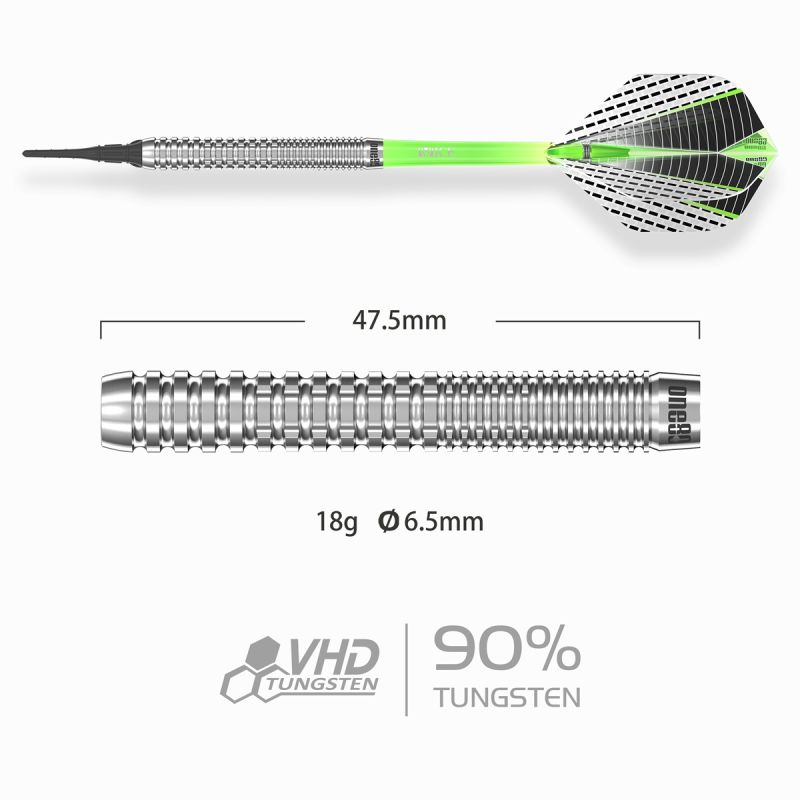 ONE80 Strike X SX01 90% Softdarts 18 Gramm Softdarts