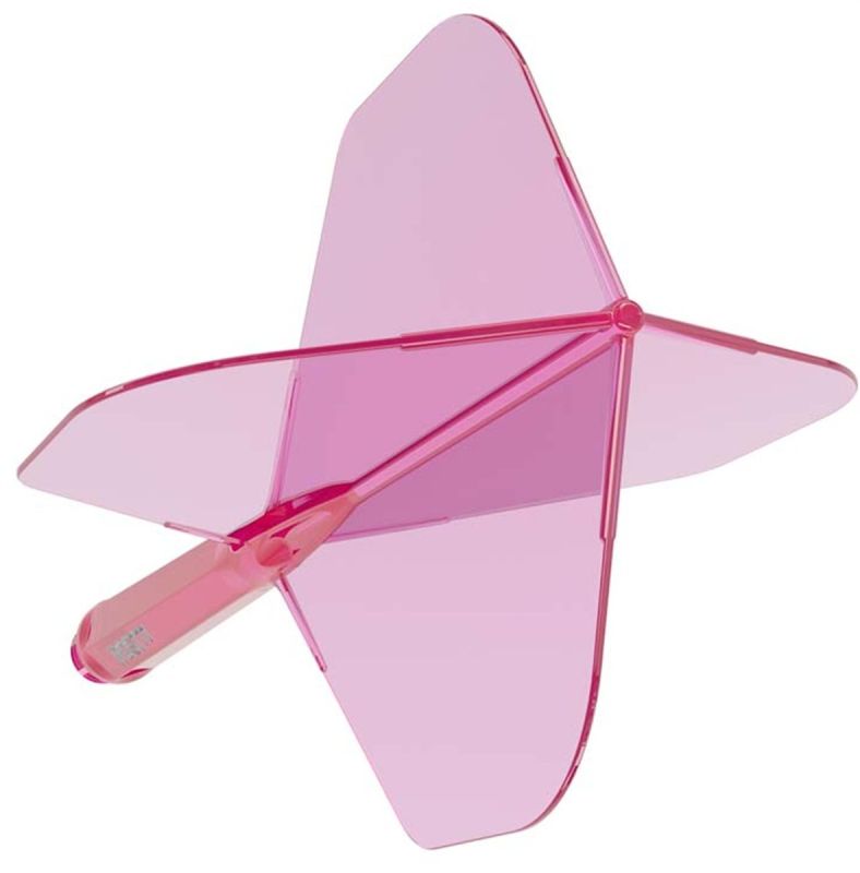 Cuesoul Dart Flight/Shaft ROST 77 Transparent Pink Small Standard Flights