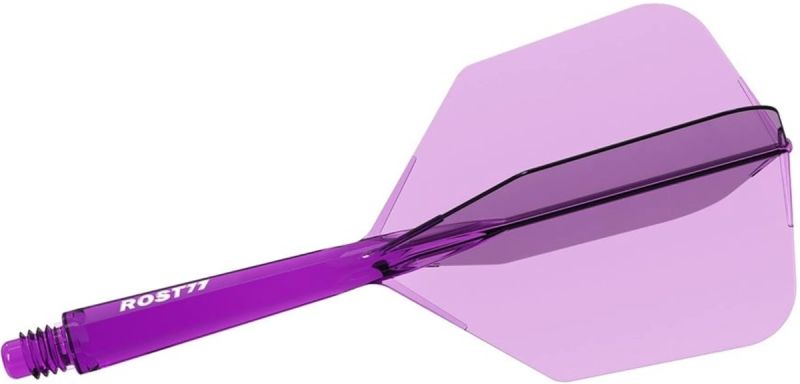 Cuesoul Dart Flight/Shaft ROST 77 Transparent Purple Big Wing Flights