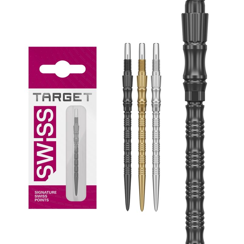Target Swiss Point Signature TRB 30/35/42 mm Gold/Schwarz/Silber Wechselspitzen