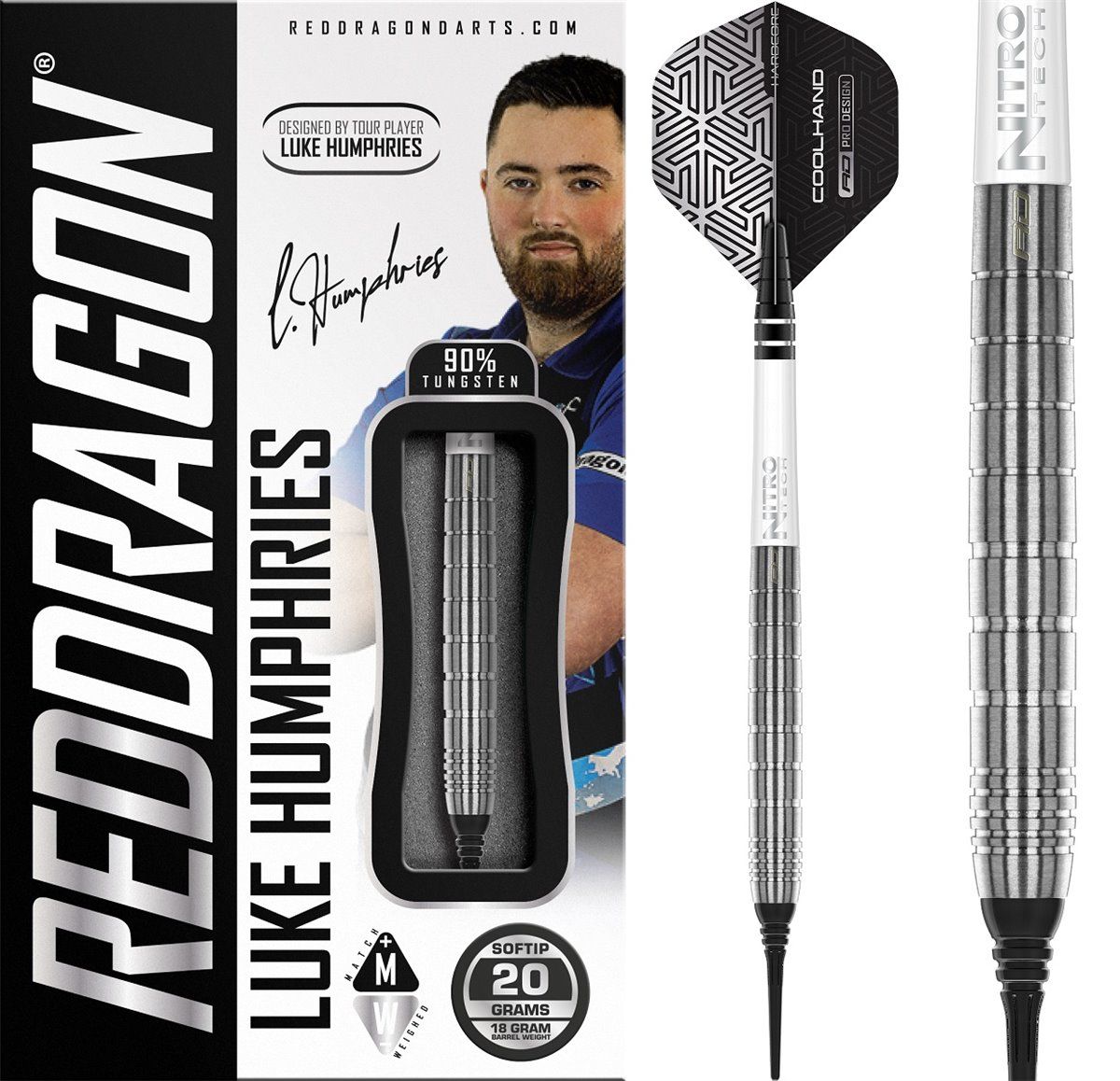 Reddragon Luke Humphries TX1 90% Softdarts 20 Gramm Softdarts