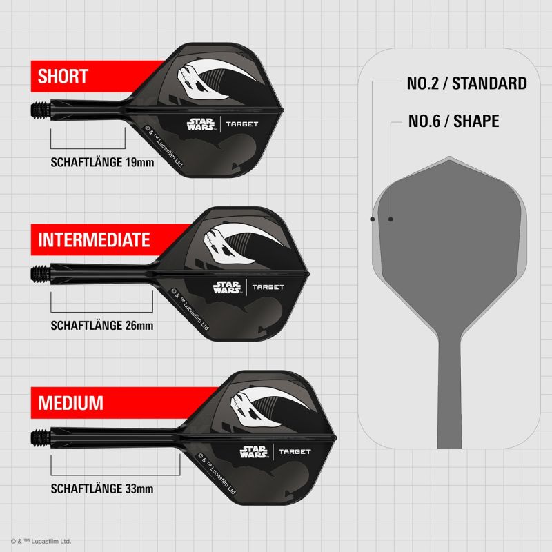 Target K-Flex Star Wars Mandalorian Shaft/Flight System Geschenk Set Standard No2 Shafts