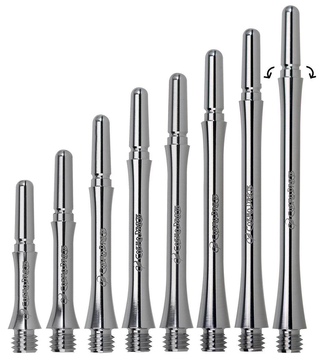 Cosmo Darts Fit Shaft Metal Super Duraluminium Slim Spinning Shafts
