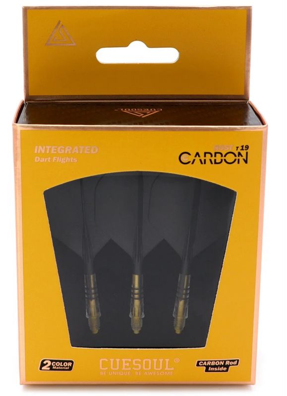 Cuesoul Dart Flight/Shaft ROST T19 Carbon Shaft Pink/Pink Standard Flights