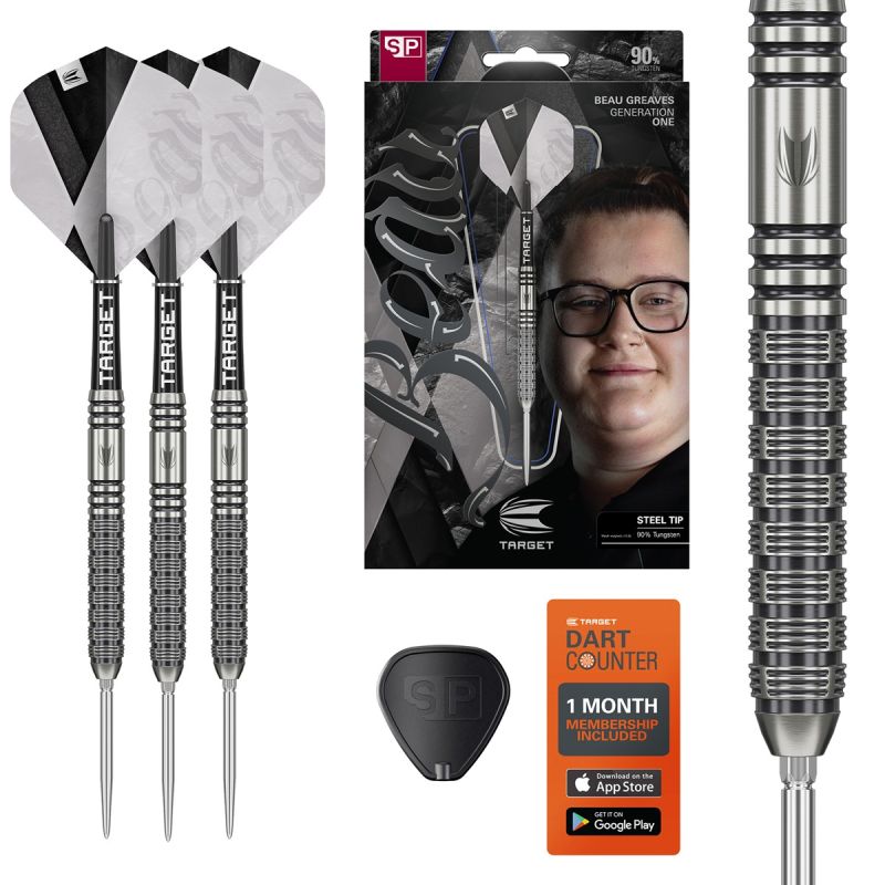 Target Beau Greaves G1 Swiss Point 90% Steeldarts 23/25 Gramm Steeldarts