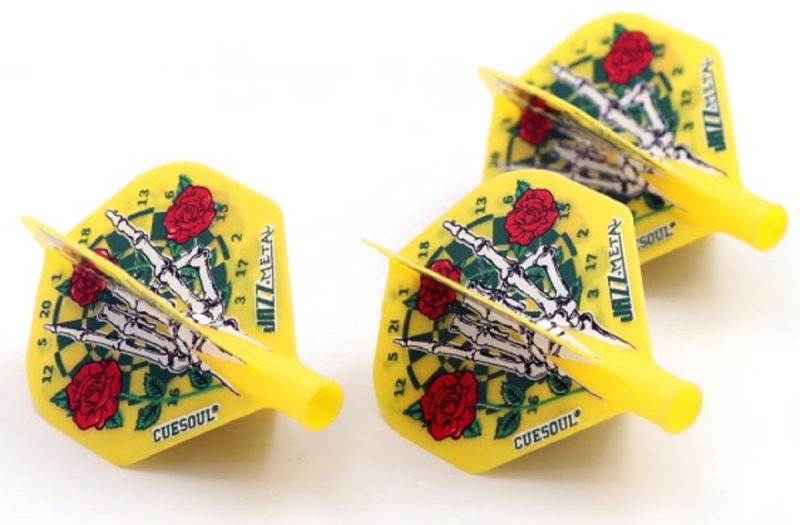 Cuesoul TERO AK4 Dart Flight Rose Gelb Standard Flights