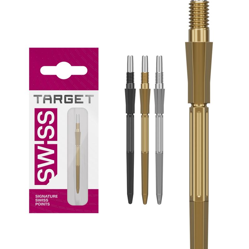 Target Swiss Point Elysian Archetype 43 30/35/42 mm Gold/Schwarz/Silber Wechselspitzen