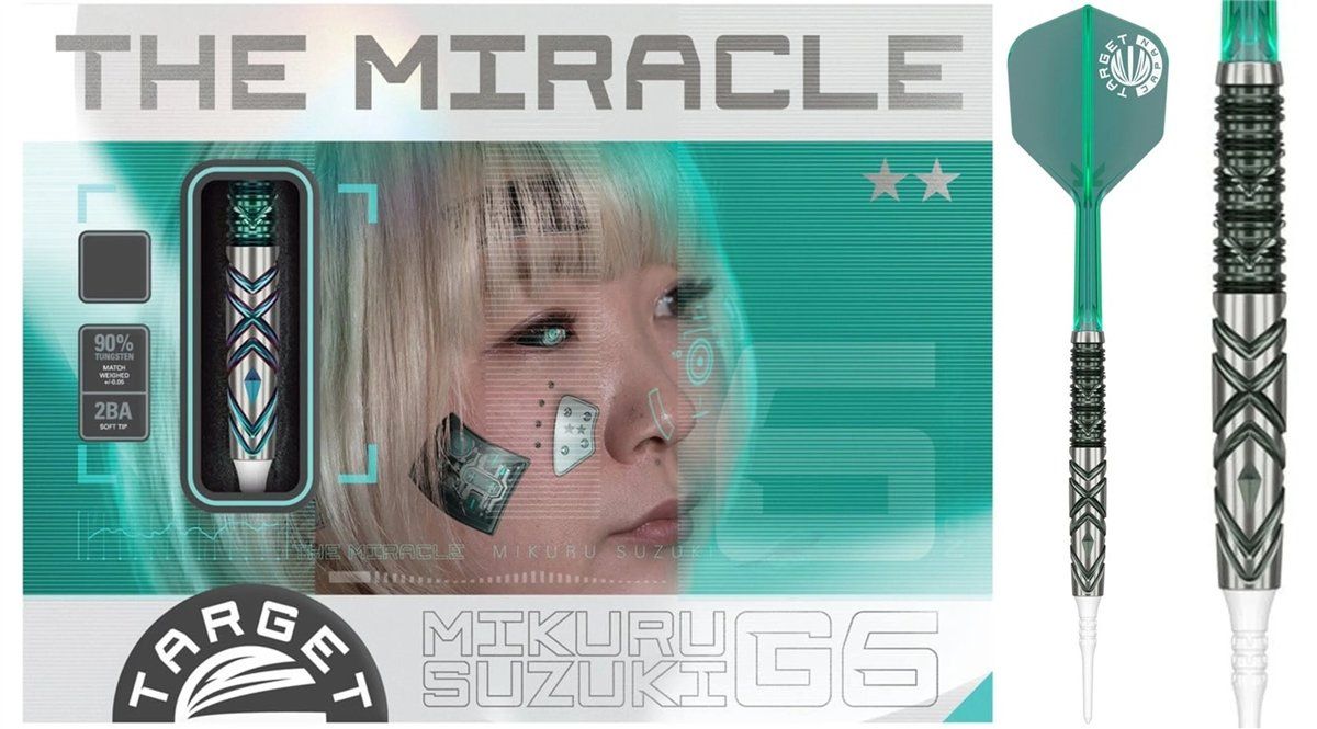 Target Mikuru Suzuki The Miracle G6 Lite 90% Softdarts 19 Gramm Softdarts