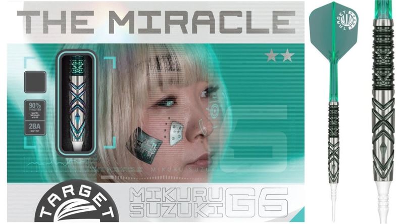 Target Mikuru Suzuki The Miracle G6 Lite 90% Softdarts 19 Gramm Softdarts