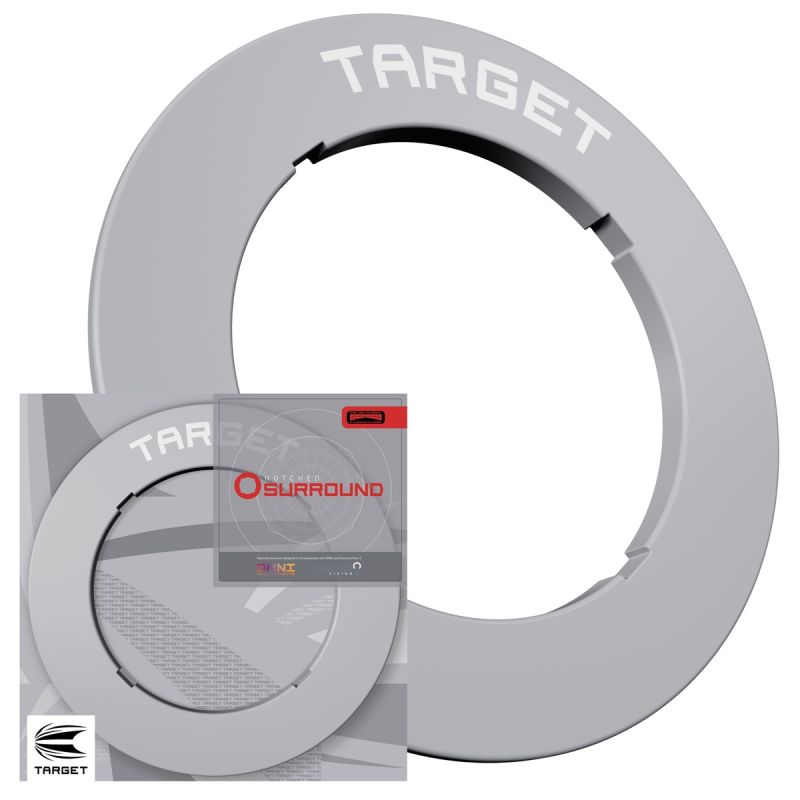 Target Notched Surround Catchring Schwarz/Rot/Grau Auffangring