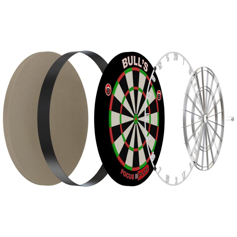 BULL'S Focus II Plus Bristle Dart Board Bristle Board