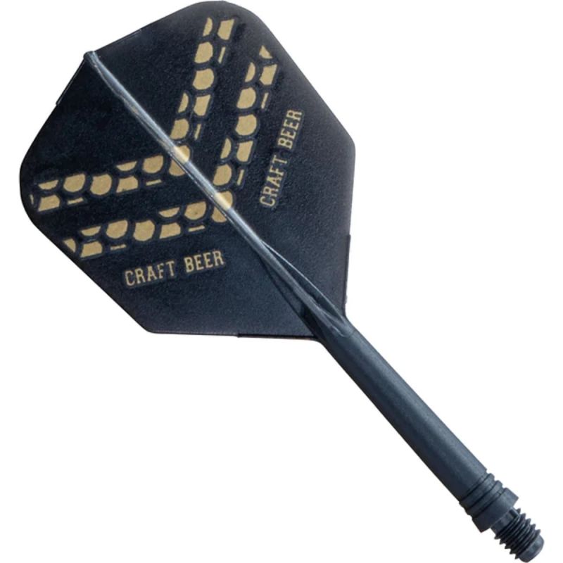 Cuesoul Dart Flight/Shaft AK5 Craft Bear Schwarz M Standard No2 Flights