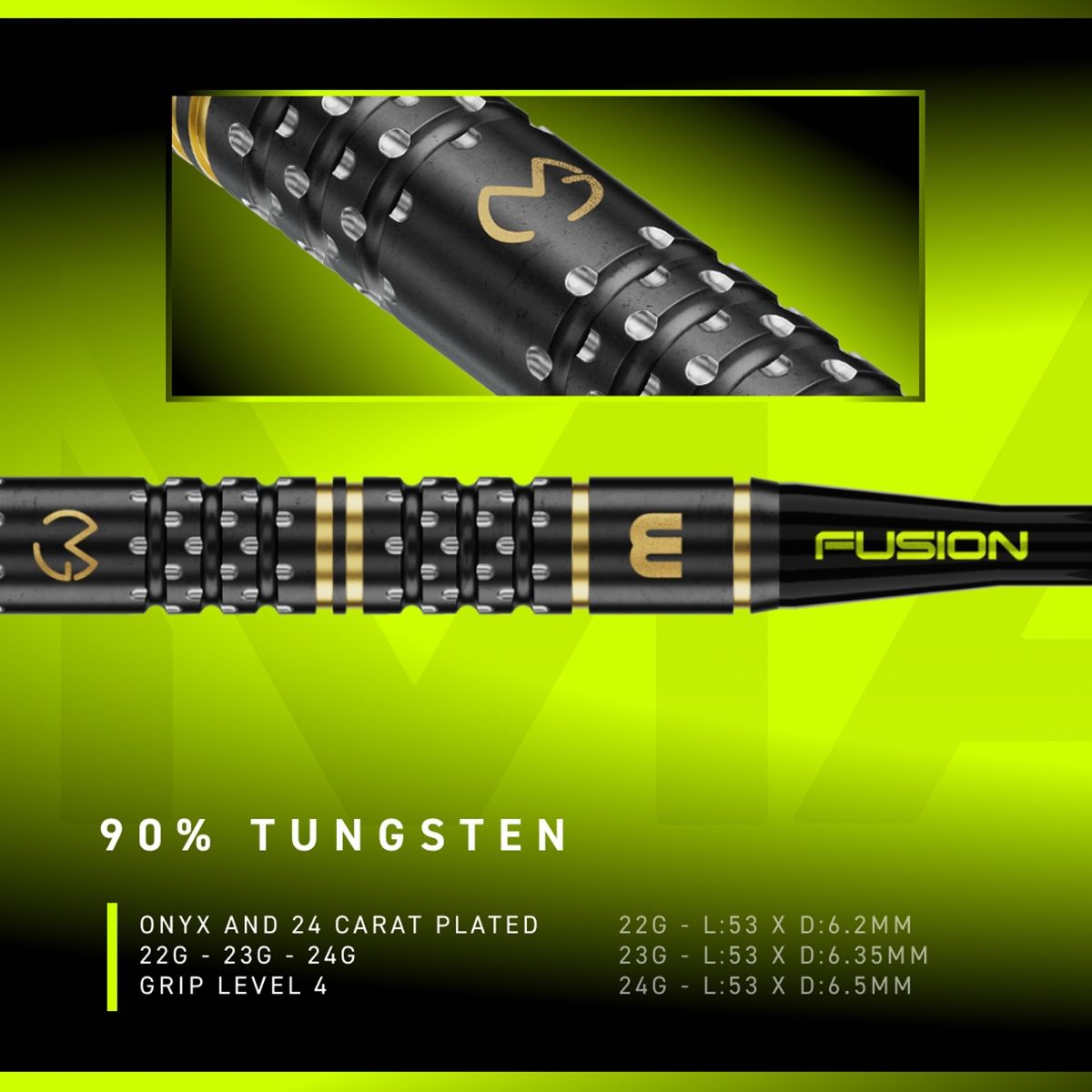 Winmau Michael van Gerwen W-Max Switch Point 90% Steeldarts 22/23/24 Gramm Steeldarts