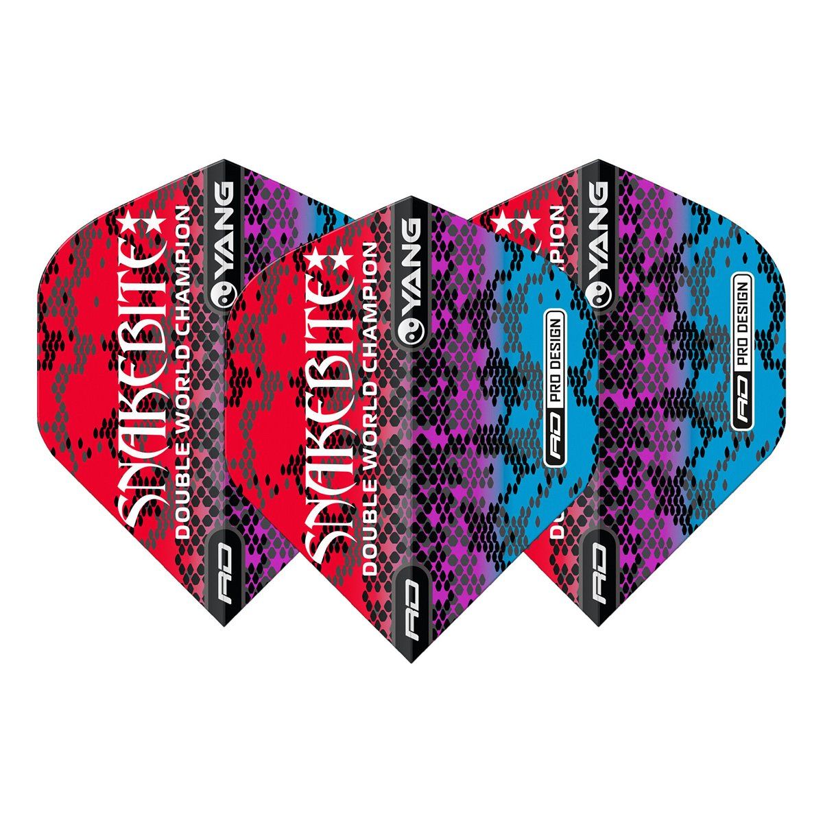 Reddragon Dartflight Ying Yang Peter Wright Rainbow Standard Flights
