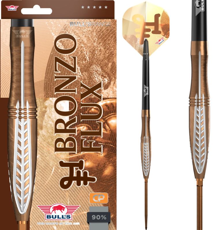 Bull´s Bronzo Flux CP 90% Steeldarts 23/24/25 Gramm Steeldarts