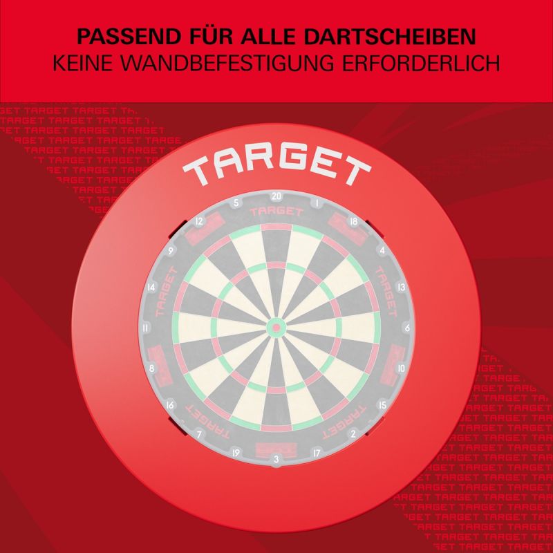 Target Notched Surround Catchring Schwarz/Rot/Grau Auffangring