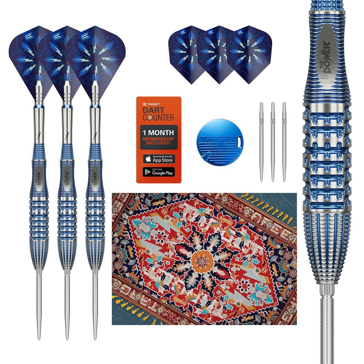 Target Phil Taylor Power Gx2 Swiss Point 95% Steeldarts 22/24/26 Gramm Steeldarts