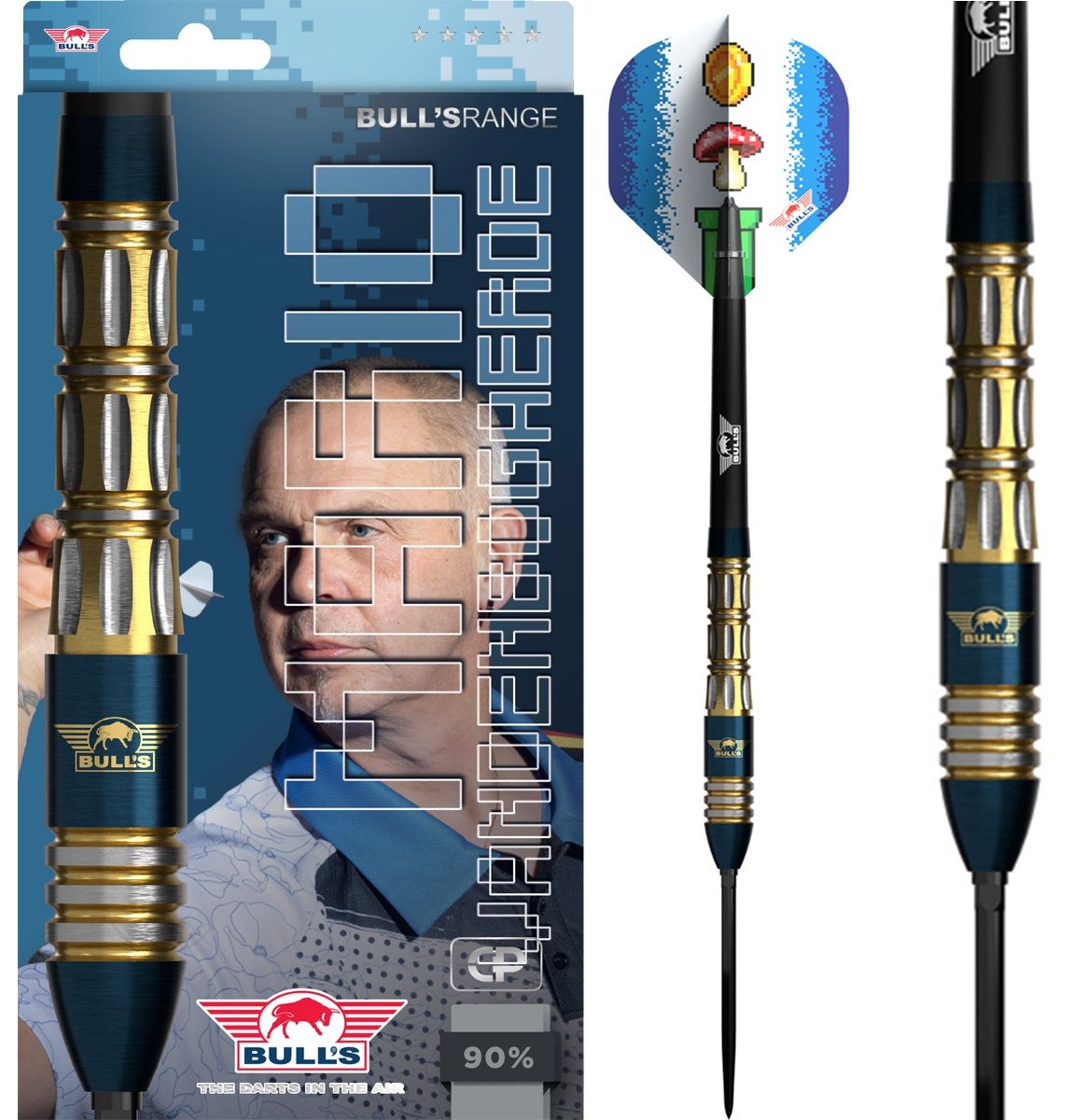 Bull´s Mario Vandenbogaerde E3 CP 90% Steeldarts 22/24 Gramm Steeldarts
