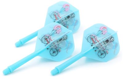 Cuesoul Dart Flight/Shaft AK5 Bicycle Girl Blue Standard No2 Flights