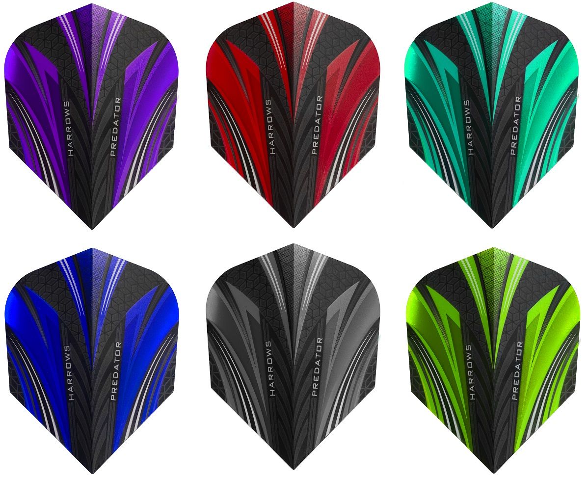 Harrows Prime Predator Flights Standard 100 Micron stark Flights