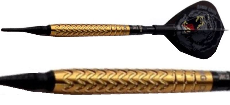 Cuesoul KONG Robbie Green Gold + TERO Flights Soft Dart Pfeile 20 Gramm Softdarts