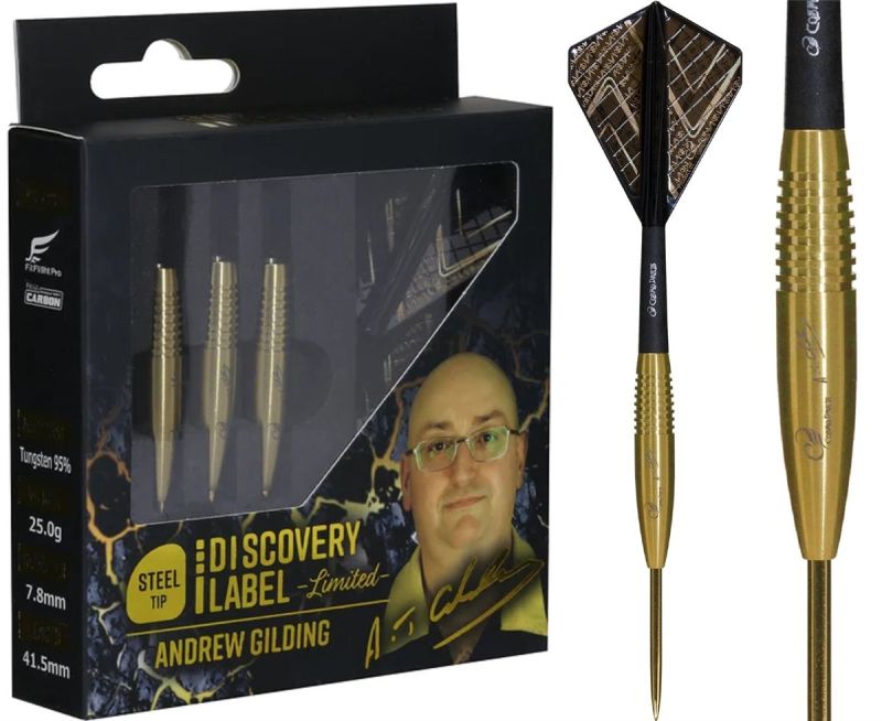 Cosmo Darts Discovery Label Limited Edition Andrew Gilding 95% Steeldarts 25g Steeldarts