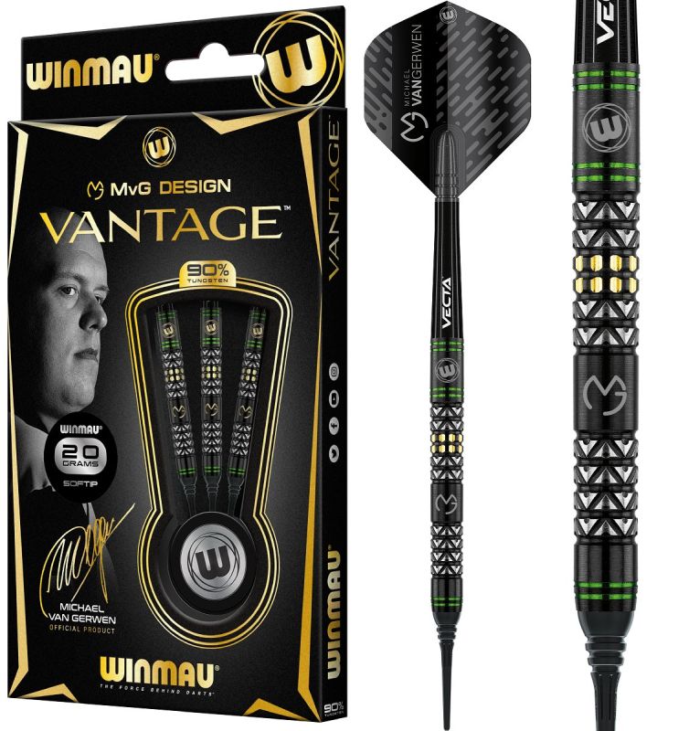 Winmau Michael van Gerwen MvG Vantage Soft Darts 20/22 Gramm Softdarts
