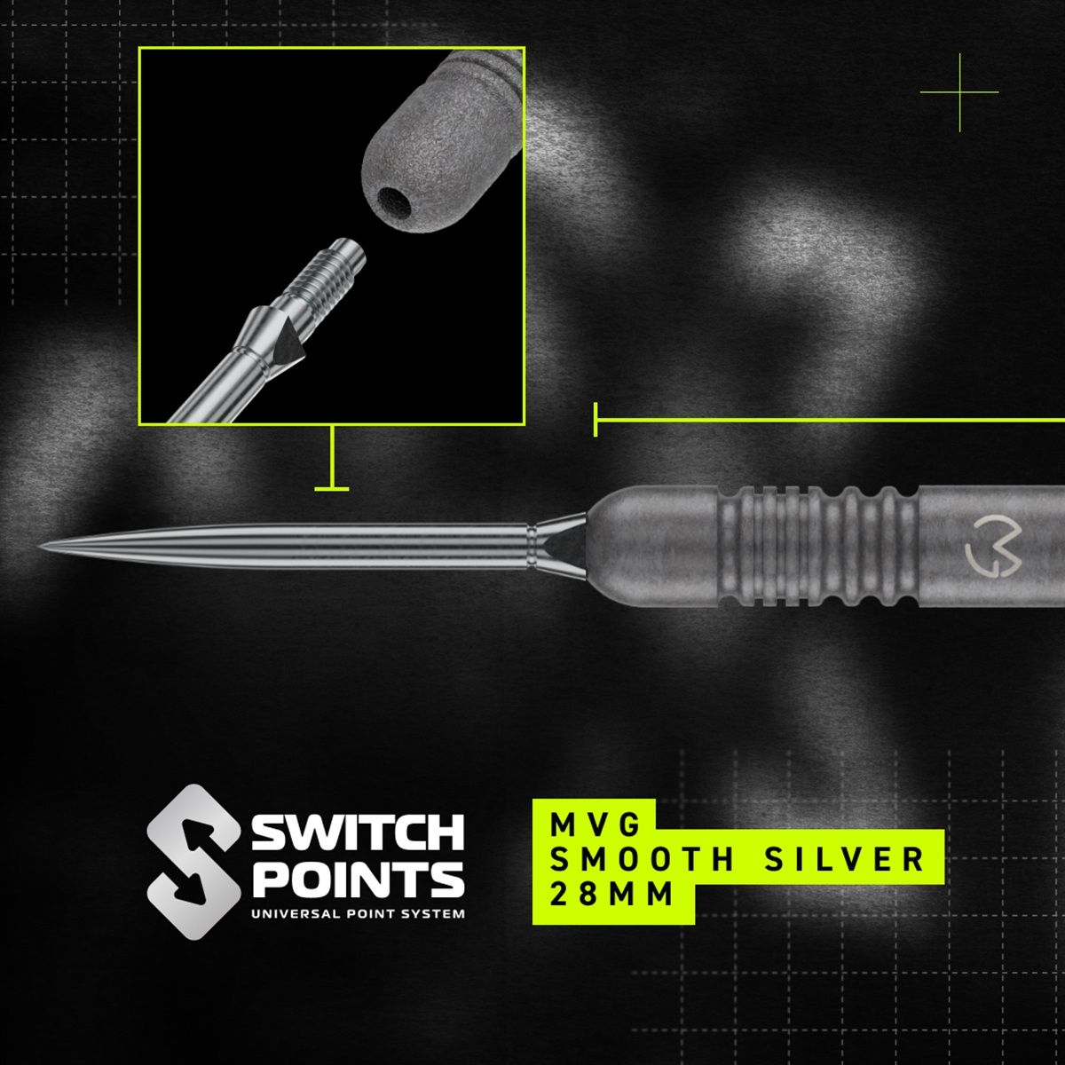 Winmau Michael van Gerwen TS Switch Point 90% Steeldarts 21/23/25 Gramm Steeldarts