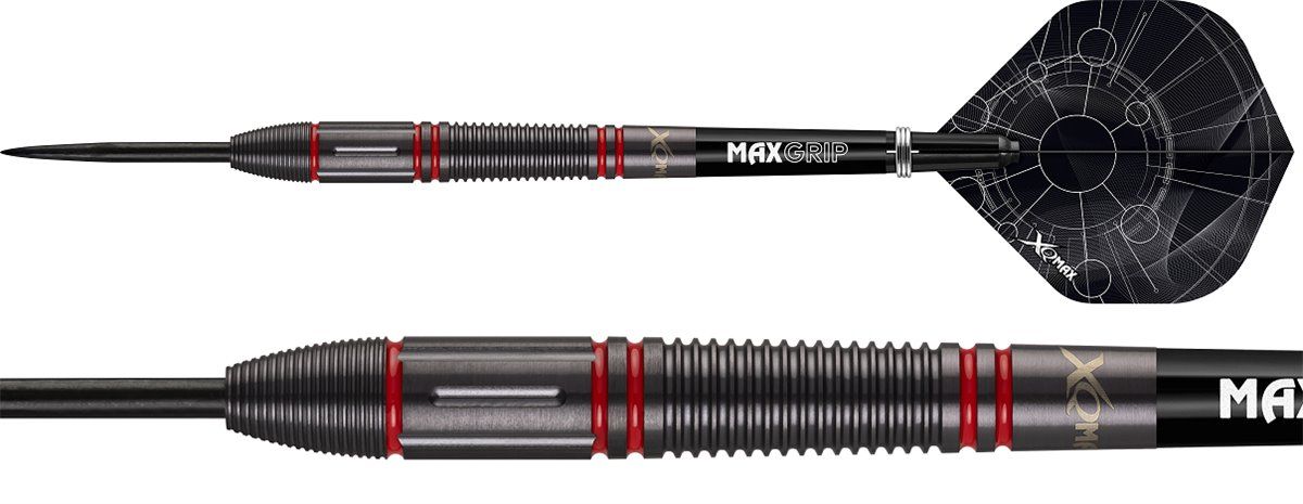 XQMAX Velocity Rot M2 90% Steeldarts 22/24/26 Gramm Steeldarts