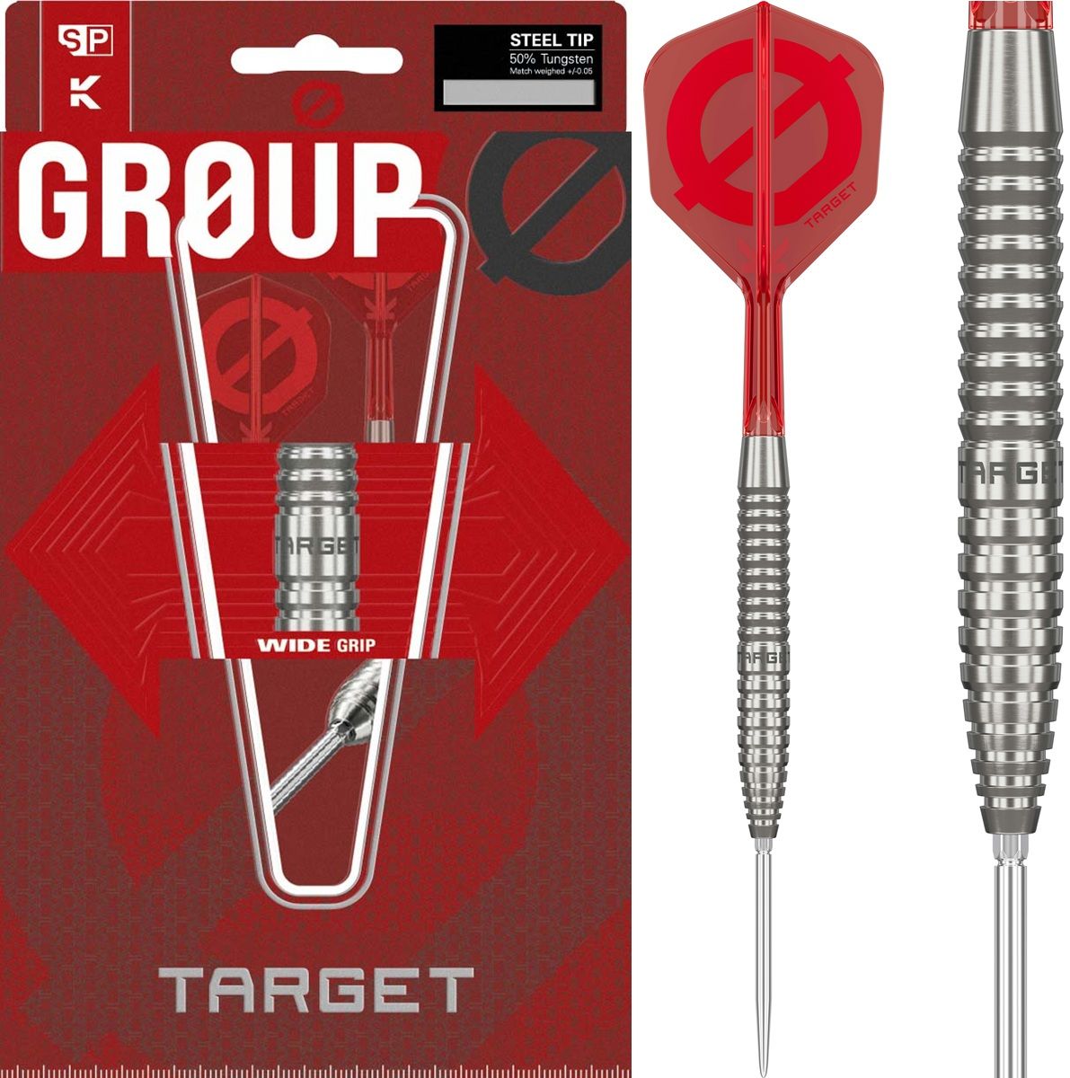 Target Group 02 SP 50% Steeldarts 21/23/25 Gramm Steeldarts