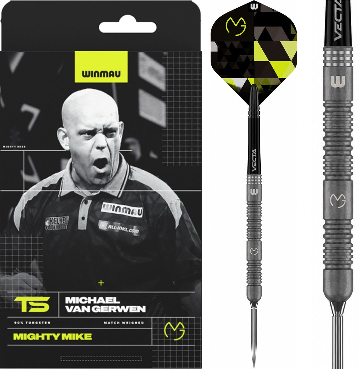 Winmau Michael van Gerwen TS Switch Point 90% Steeldarts 21/23/25 Gramm Steeldarts