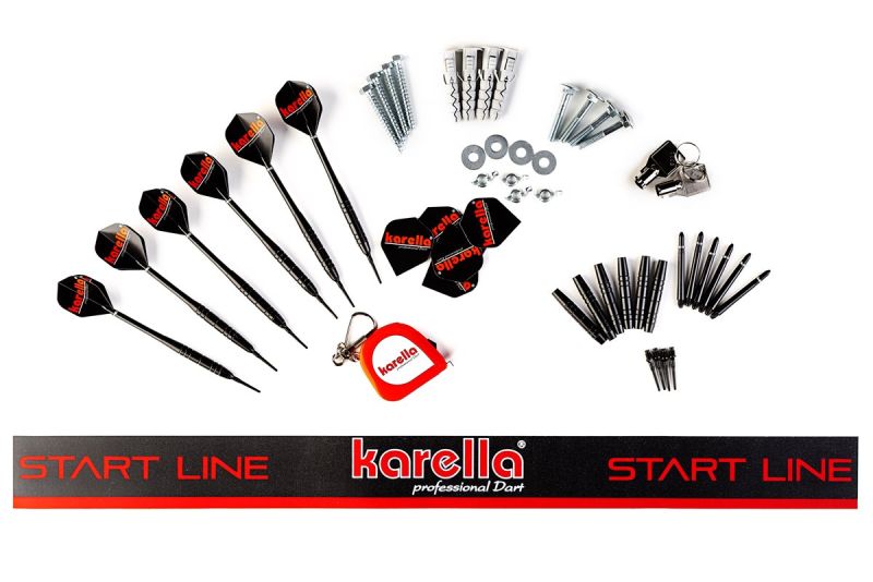 Karella Dartautomat E-MASTER Stand- und Wandgerät E-Dartscheibe E-Dartscheibe