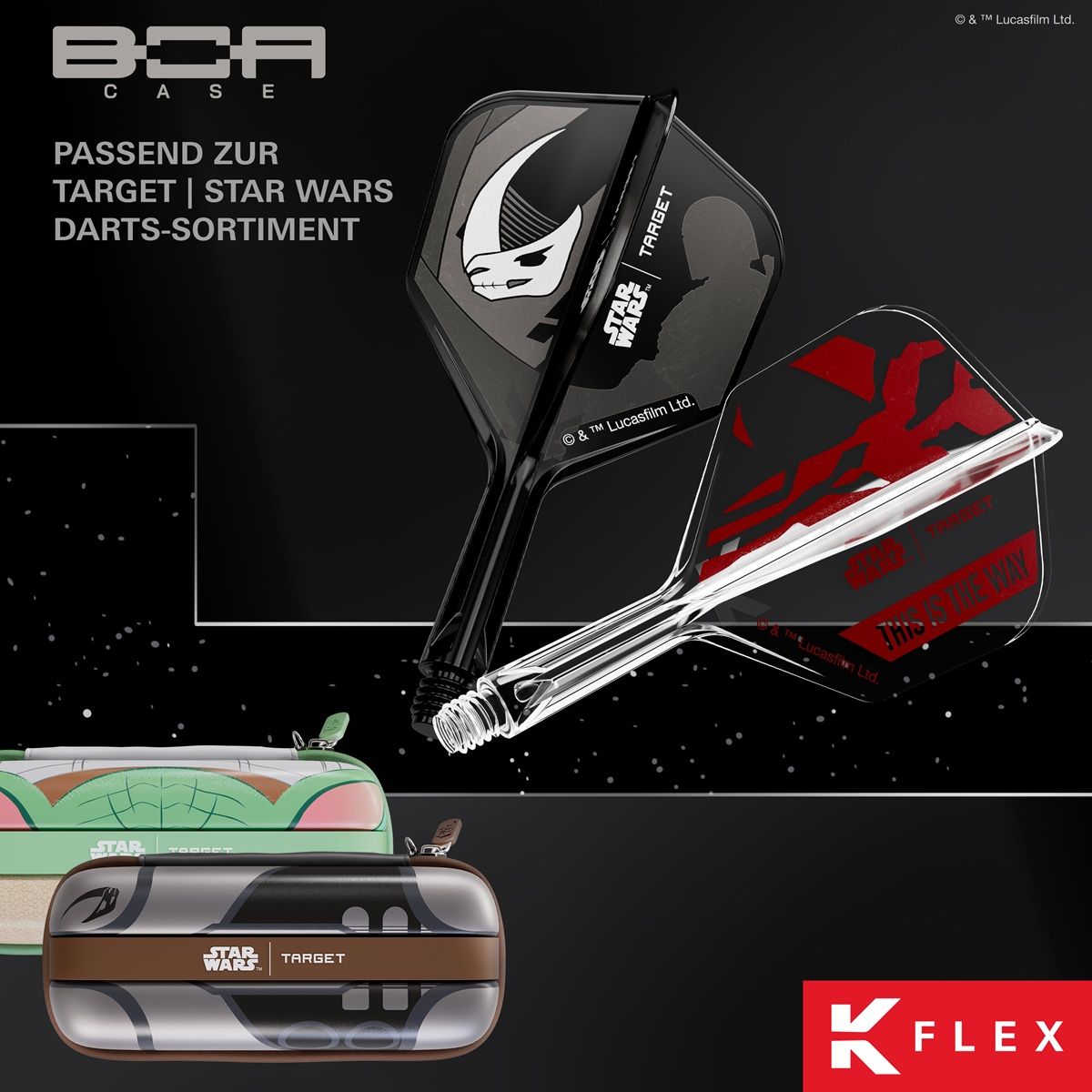 Target K-Flex Star Wars Mandalorian Shaft/Flight System Geschenk Set Shape No6 Shafts