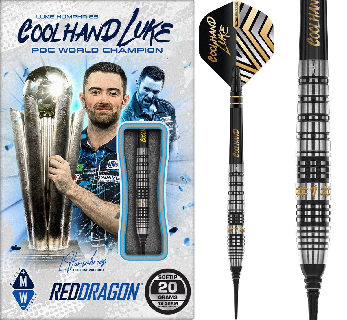 Reddragon Luke Humphries Prestige Softdarts 20 Gramm Softdarts