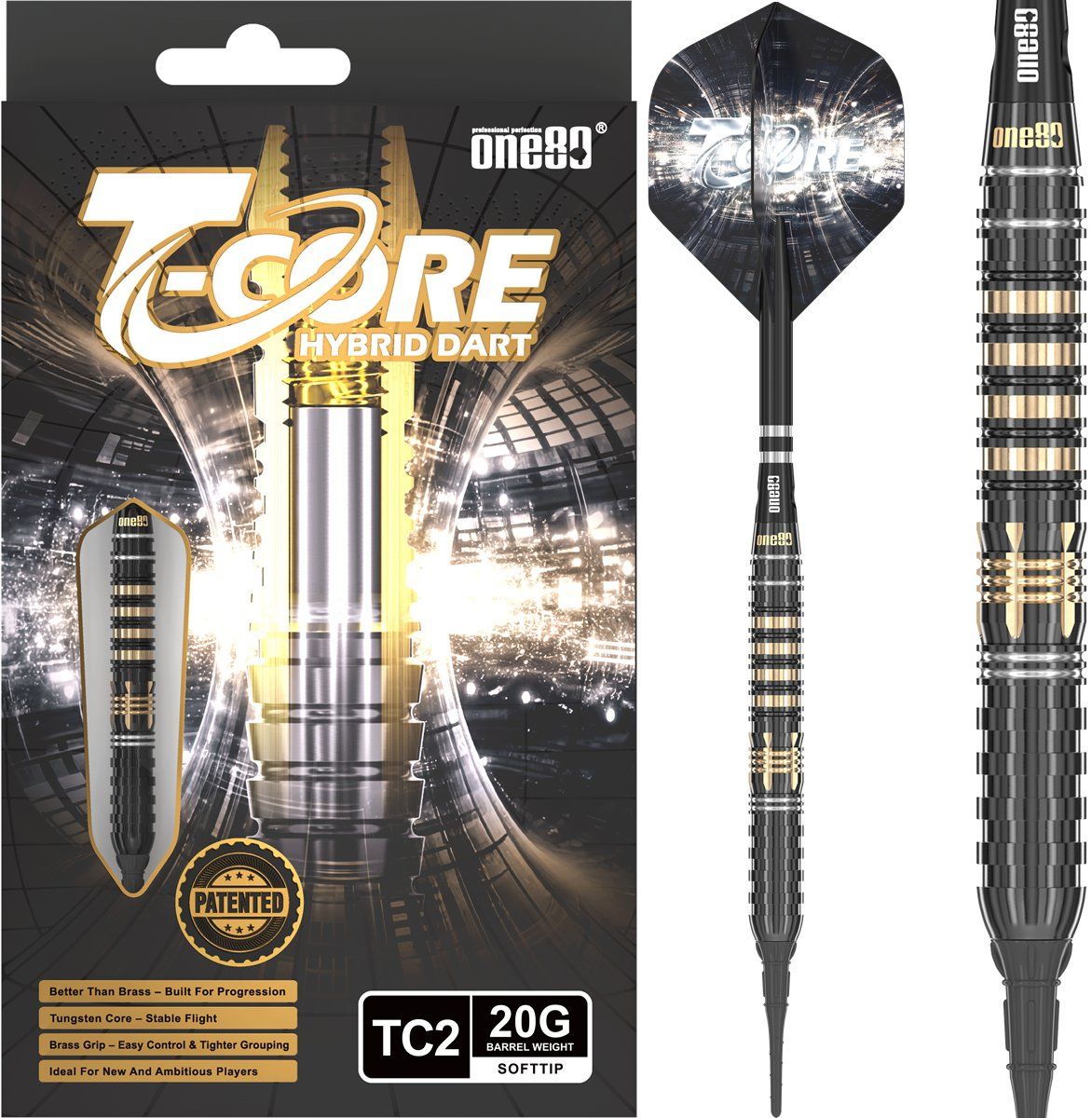 ONE80 T-Core TC2 Softdarts 20 Gramm Softdarts