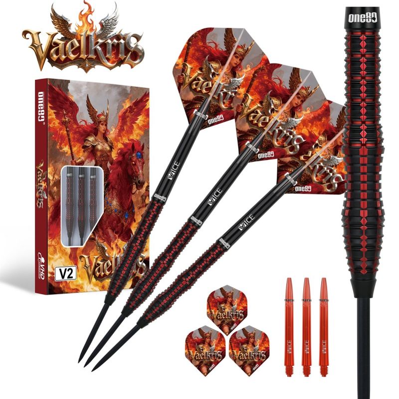 ONE80 Vaelkris V2 Steeldarts 22/24 Gramm Steeldarts