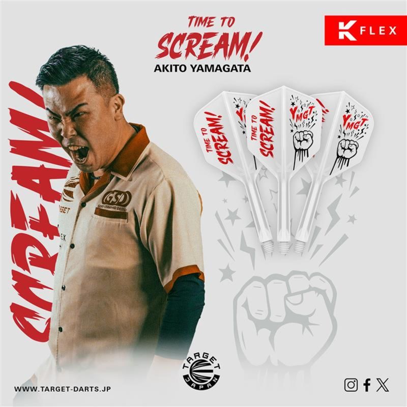 Target Japan Scream Akito Yamagata K-Flex Shaft/Flight System Shape No6 Shafts