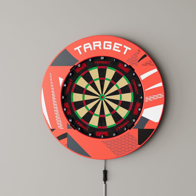 Target Patterned Notched Surround Catchring Schwarz/Rot/Grau Auffangring