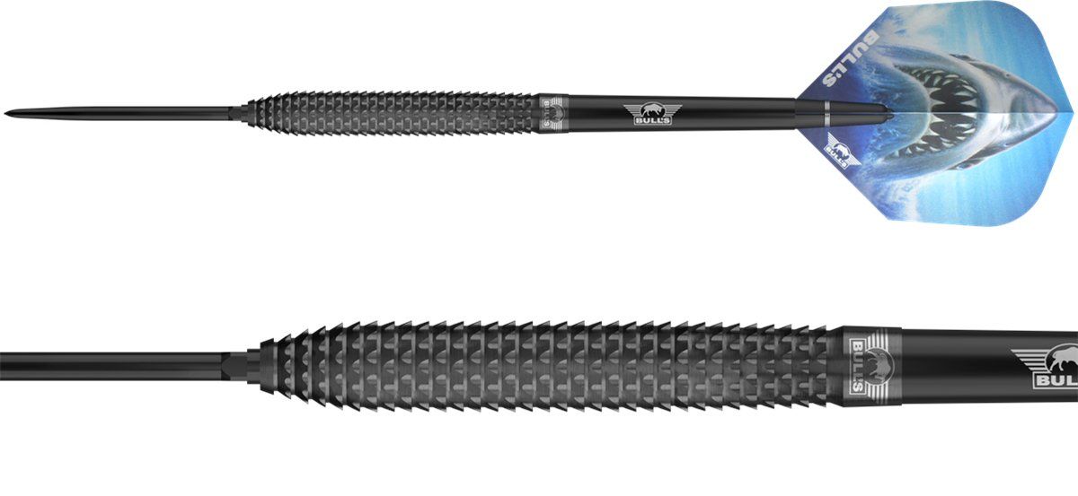 Bull´s Shark Pro Black CP 90% Steeldarts 22/23/24/25 Gramm Steeldarts