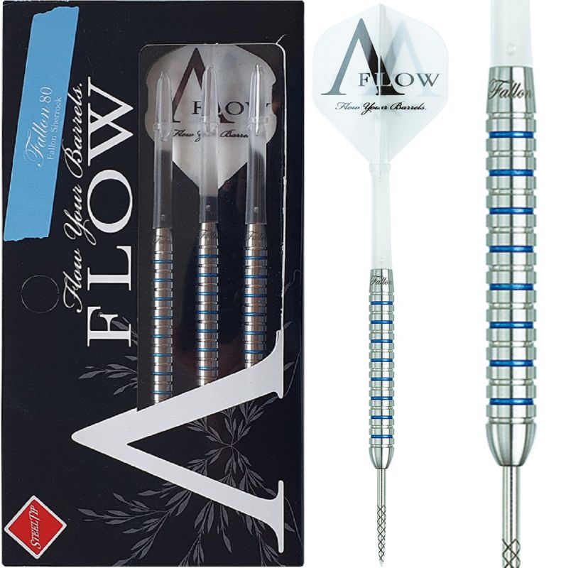 Dynasty A-Flow Fallon Sherrock Blue Label Steel Dart Pfeile 22 Gramm Steeldarts