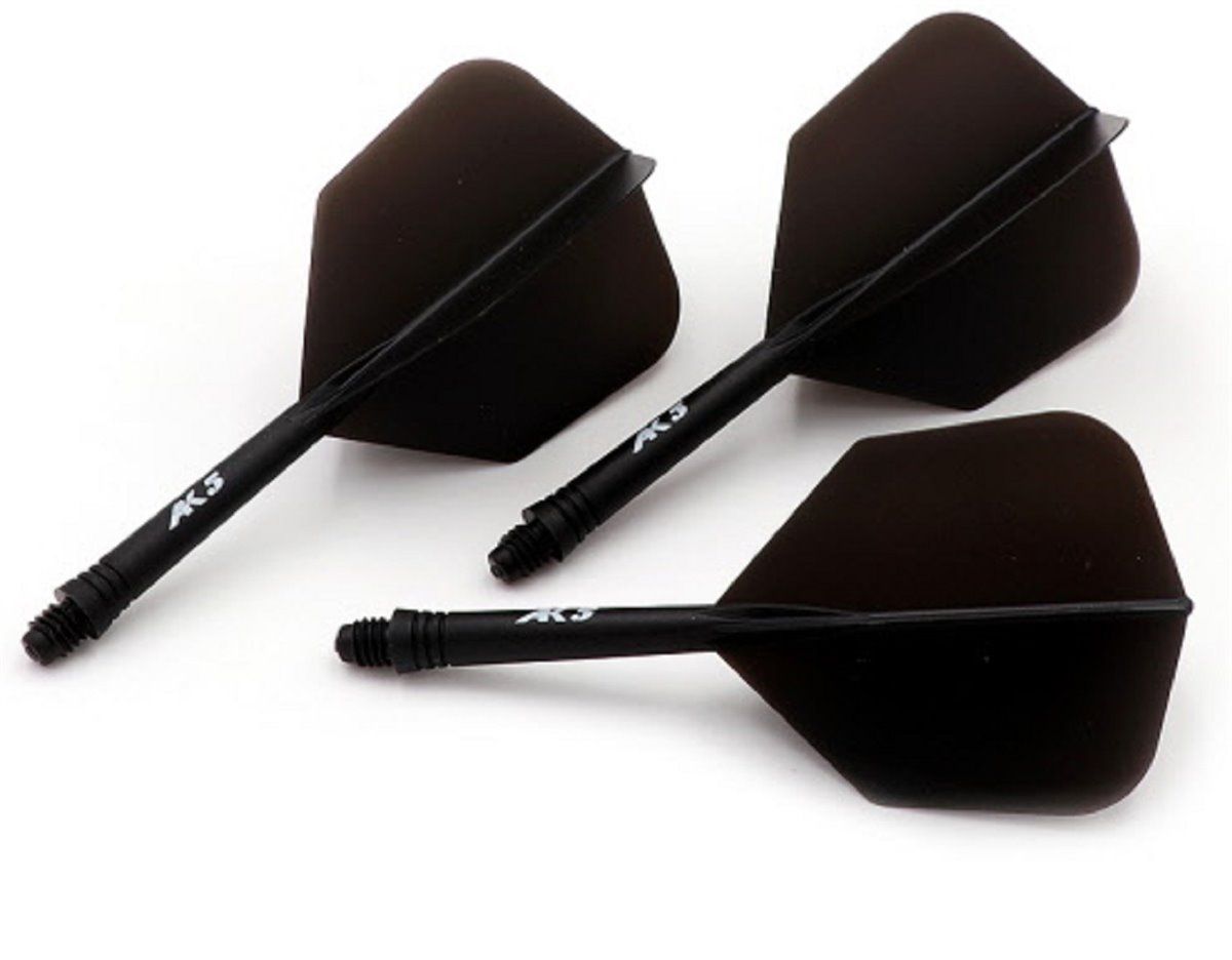 Cuesoul Dart Flight/Shaft AK5 Schwarz Big Wing Flights