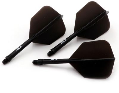 Cuesoul Dart Flight/Shaft AK5 Schwarz Big Wing Flights