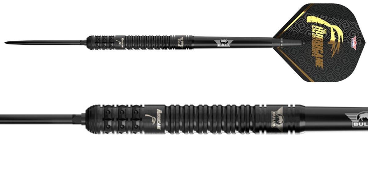 Bull´s Kim Huybrechts E2 Black 90% Steeldarts 23/25 Gramm Steeldarts