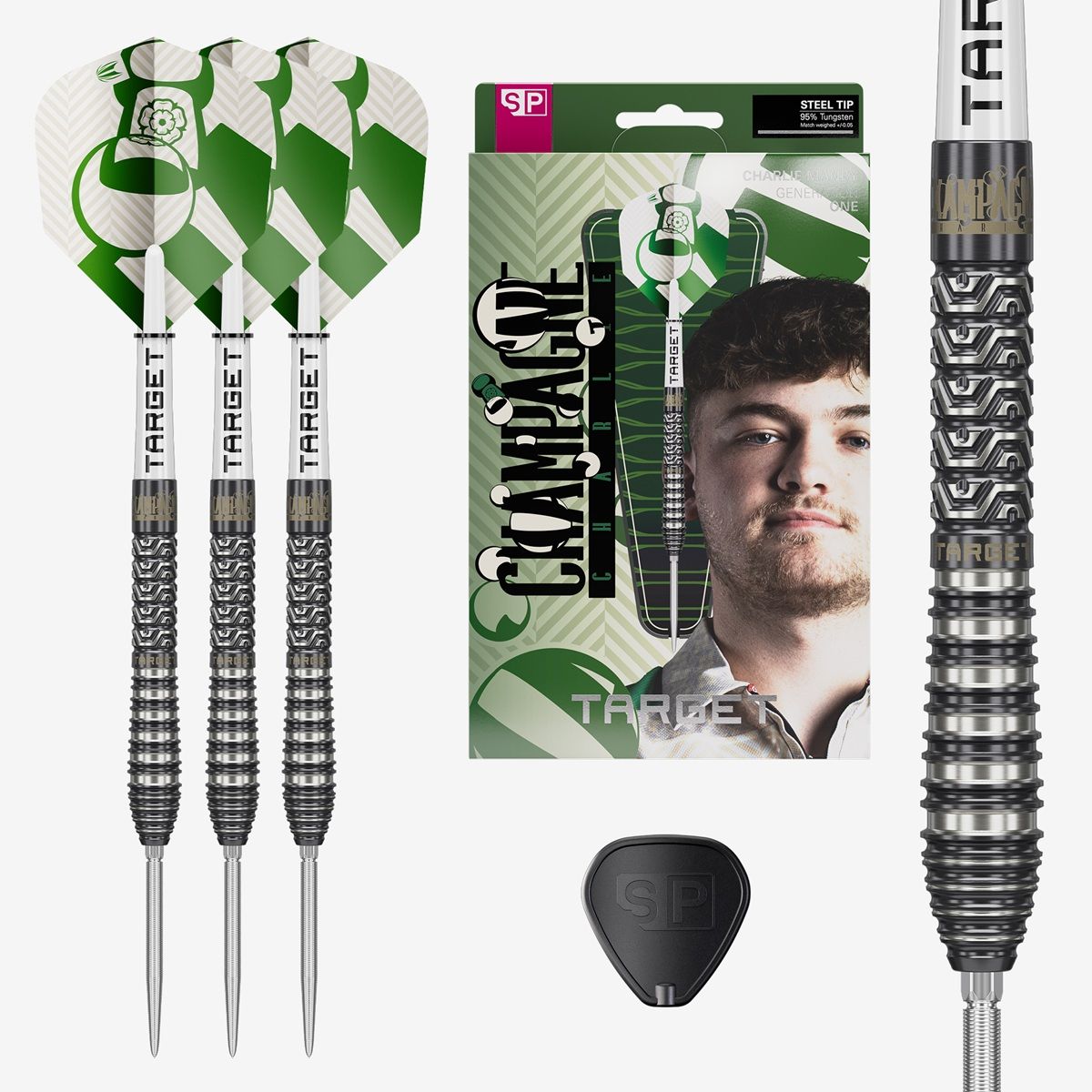 Target Charlie Manby SP 95% Steeldarts 22/23/25 Gramm Steeldarts